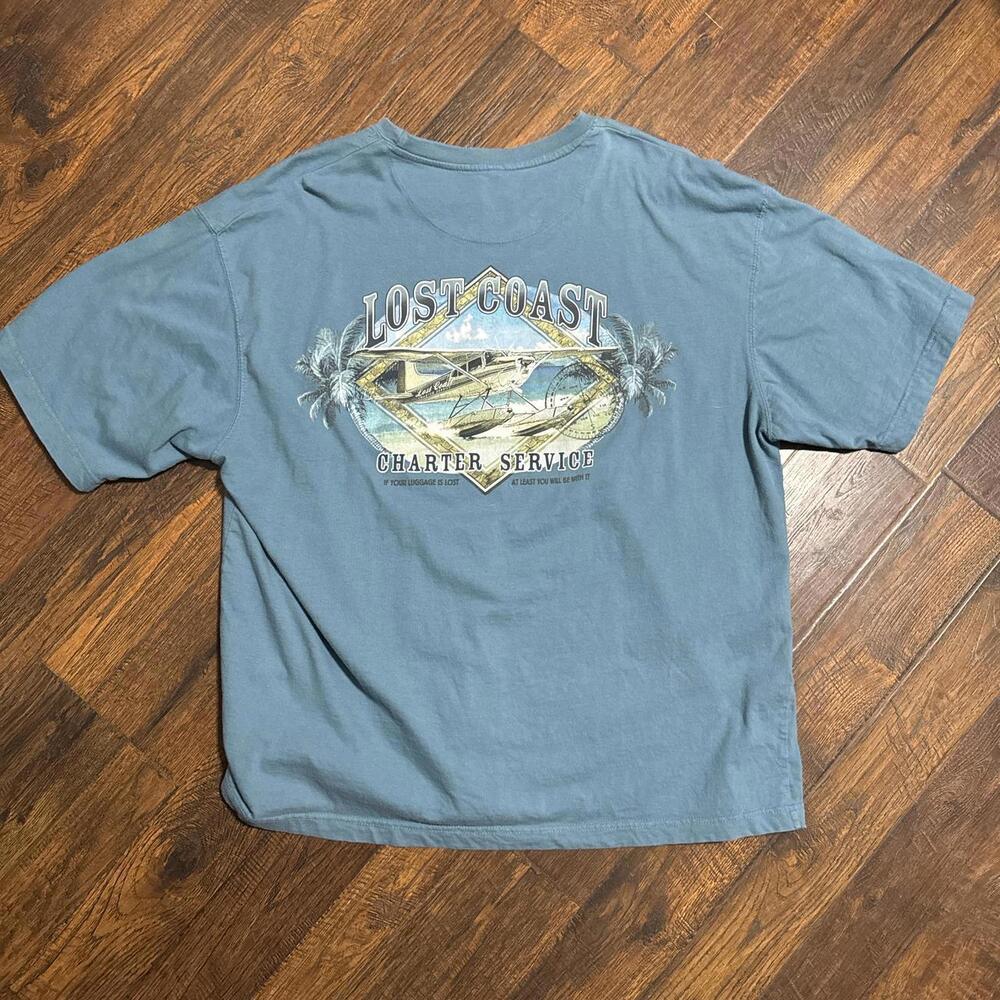 Mens Vintage 2000s fishing tee